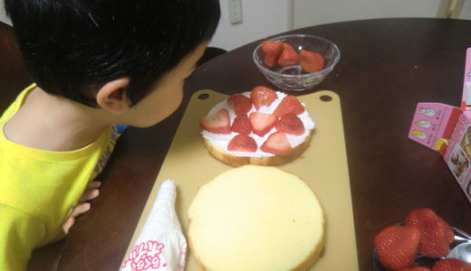 子供が喜ぶ激安ケーキ！【半分手作り】だと450円で作れる！