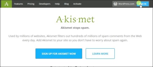 Akismet公式サイト
