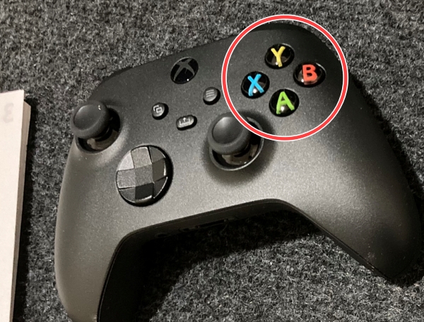 XboxコントローラーのボタンXYBA